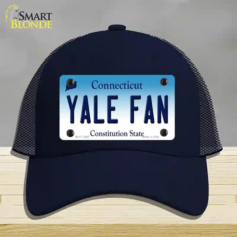 Yale Fan Novelty License Plate Hat Mesh / Navy