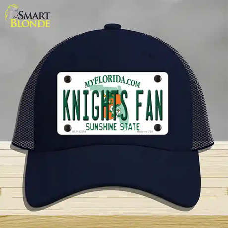 Knights Fan Novelty License Plate Hat Mesh / Navy