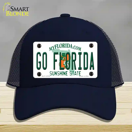 Go Florida Novelty License Plate Hat Mesh / Navy