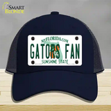 Gators Fan Novelty License Plate Hat Mesh / Navy