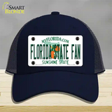 Florida State Fan Novelty License Plate Hat Mesh / Navy