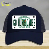 Go Hurricanes Novelty License Plate Hat Mesh / Navy