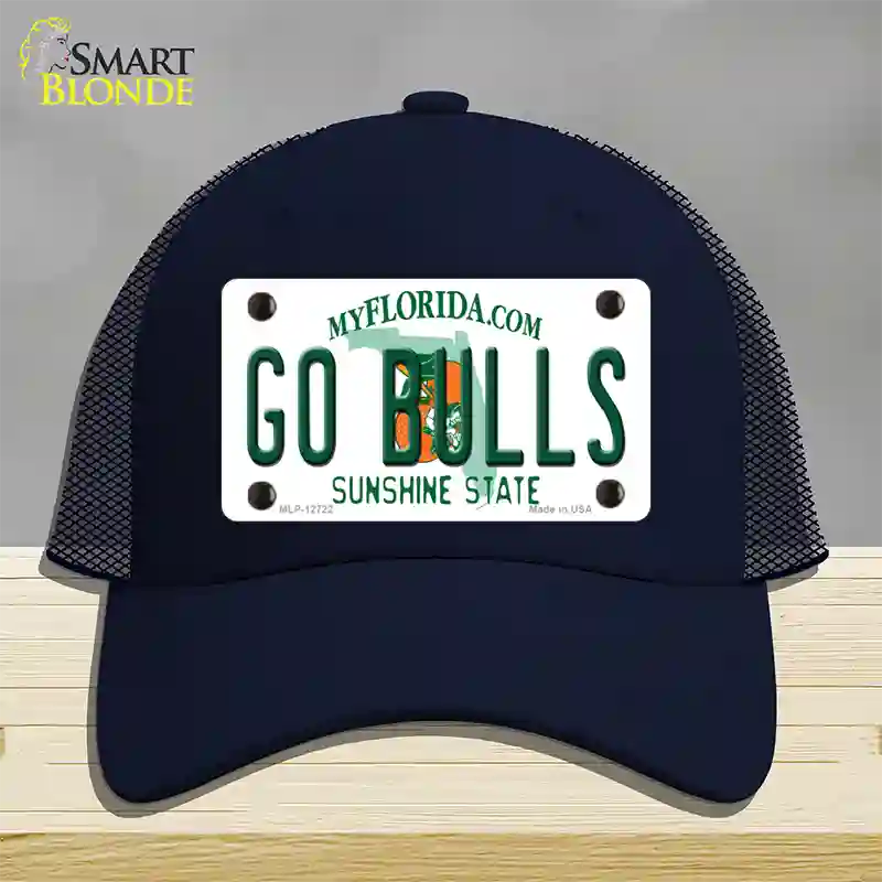 Go Bulls Novelty License Plate Hat Mesh / Navy