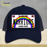 Warriors Novelty License Plate Hat Mesh / Navy