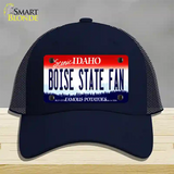 Boise State Fan Novelty License Plate Hat Mesh / Navy