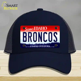 Broncos Novelty License Plate Hat Mesh / Navy