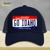 Go Idaho Novelty License Plate Hat Mesh / Navy