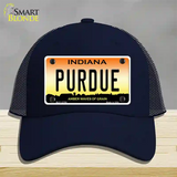 Purdue Novelty License Plate Hat Tag Mesh / Navy