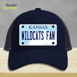 Kansas Wildcats Fan Novelty License Plate Hat Tag Mesh / Navy