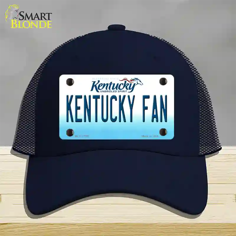 Kentucky Fan Novelty License Plate Hat Tag Mesh / Navy