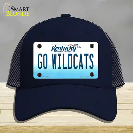 Kentucky Go Wildcats Novelty License Plate Hat Tag Mesh / Navy