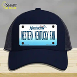 Western Kentucky Fan Novelty License Plate Hat Tag Mesh / Navy