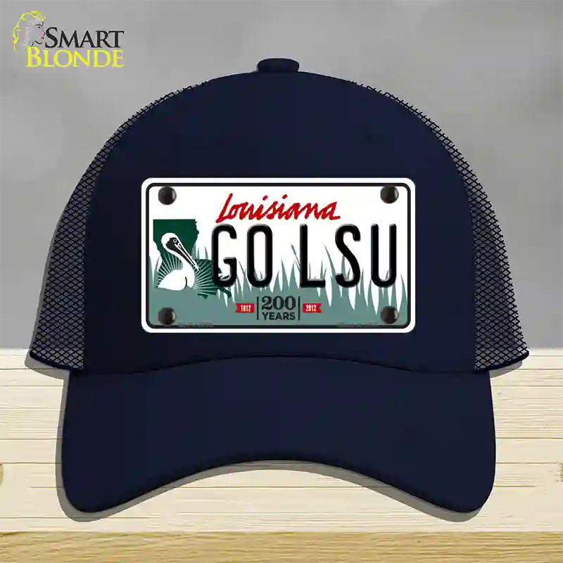 Go LSU Novelty License Plate Hat Tag Mesh / Navy