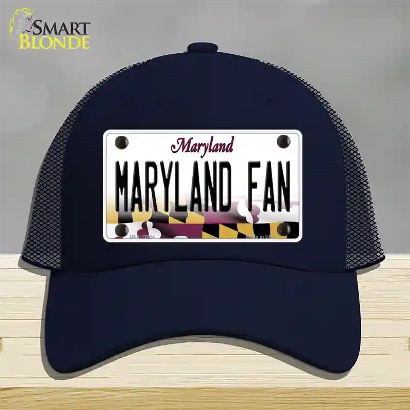 Maryland Fan Novelty License Plate Hat Tag Mesh / Navy