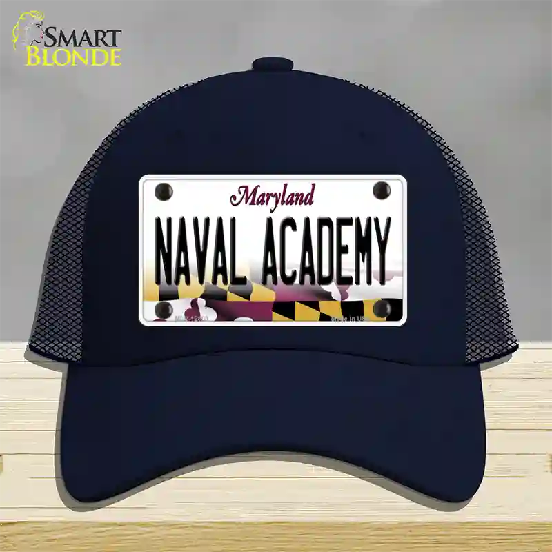 Naval Academy Novelty License Plate Hat Tag Mesh / Navy