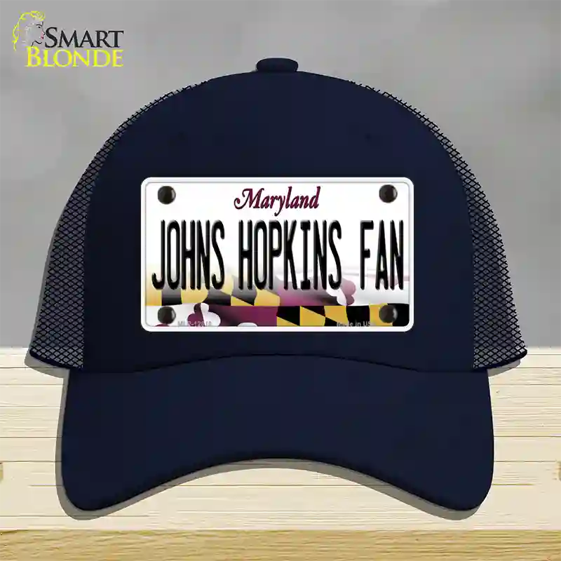 Johns Hopkins Fan Novelty License Plate Hat Mesh / Navy