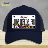 Johns Hopkins Fan Novelty License Plate Hat Mesh / Navy