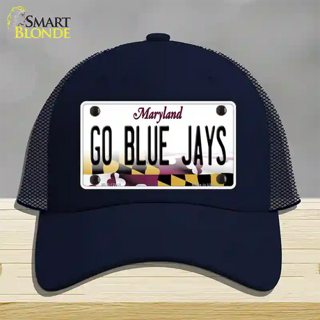 Go Blue Jays Novelty License Plate Hat Mesh / Navy