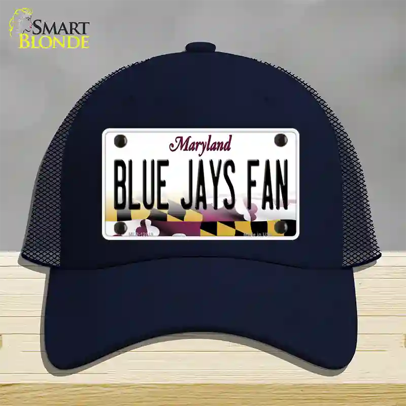 Blue Jays Fan Novelty License Plate Hat Mesh / Navy