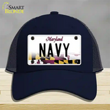 Navy Novelty License Plate Hat Mesh / Navy