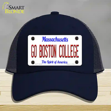 Go Boston College Novelty License Plate Hat Mesh / Navy