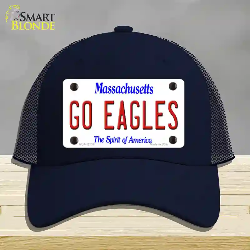 Go Eagles Novelty License Plate Hat Mesh / Navy