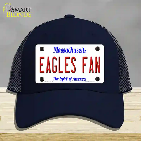 Eagles Fan Novelty License Plate Hat Mesh / Navy