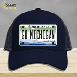 Go Michigan Novelty License Plate Hat Mesh / Navy