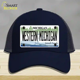 Western Michigan Novelty License Plate Hat Mesh / Navy