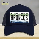 Broncos Michigan Novelty License Plate Hat Mesh / Navy