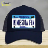 Minnesota Fan Novelty License Plate Hat Mesh / Navy