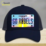 Go Rebels Novelty License Plate Hat Mesh / Navy