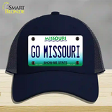 Go Missouri Novelty License Plate Hat Mesh / Navy