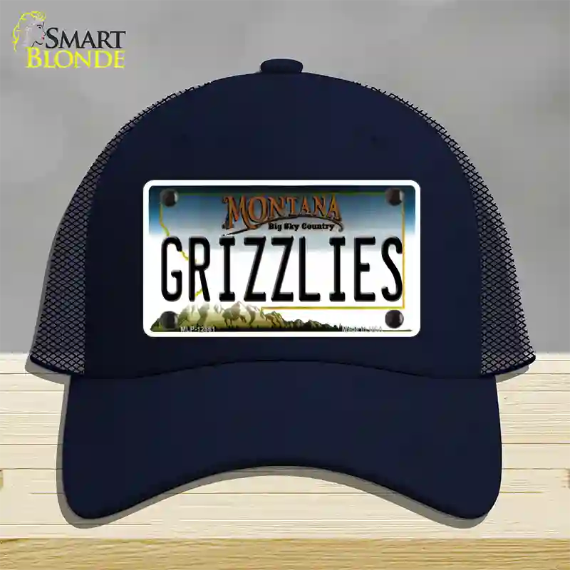 Grizzlies Novelty License Plate Hat Mesh / Navy