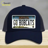 Go Bobcats Novelty License Plate Hat Mesh / Navy