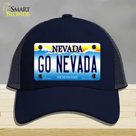 Go Nevada Novelty License Plate Hat Mesh / Navy