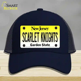 Scarlet Knights Novelty License Plate Hat Mesh / Navy