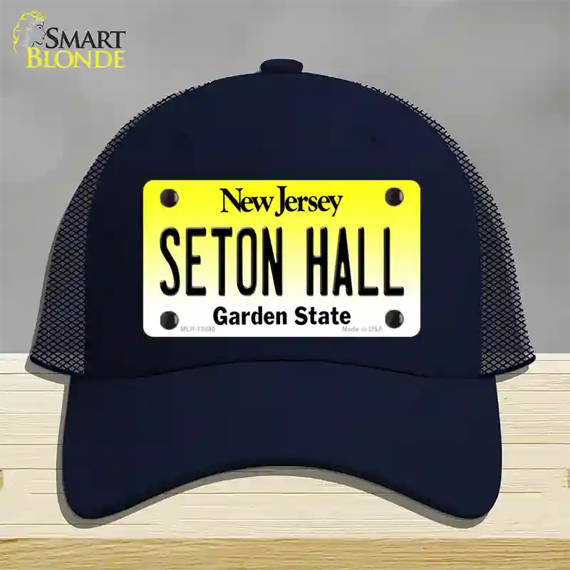 Seton Hall Novelty License Plate Hat Mesh / Navy