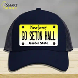 Go Seton Hall Novelty License Plate Hat Mesh / Navy