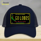 Go Lobos Novelty License Plate Hat Mesh / Navy