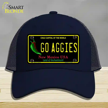 Go Aggies Novelty License Plate Hat Mesh / Navy