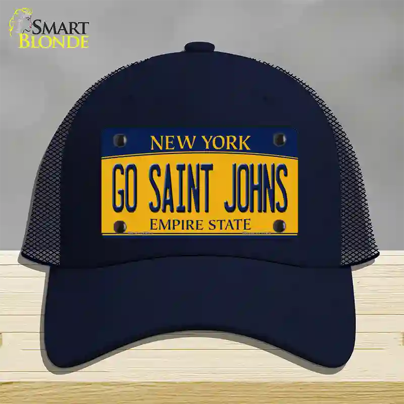 Go Saint Johns Novelty License Plate Hat Mesh / Navy