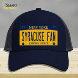 Syracuse Fan Novelty License Plate Hat Mesh / Navy