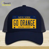 Go Orange Novelty License Plate Hat Mesh / Navy