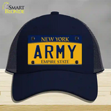 Army Novelty License Plate Hat Mesh / Navy