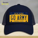 Go Army Novelty License Plate Hat Mesh / Navy