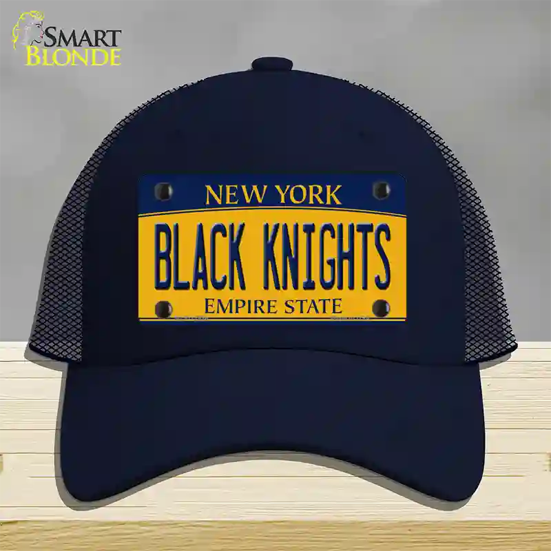 Black Knights Novelty License Plate Hat Mesh / Navy