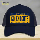 Go Black Knights Novelty License Plate Hat Mesh / Navy