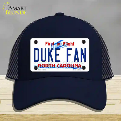 Duke Fan Novelty License Plate Hat Mesh / Navy