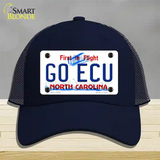 Go East Carolina Univ Novelty License Plate Hat Mesh / Navy